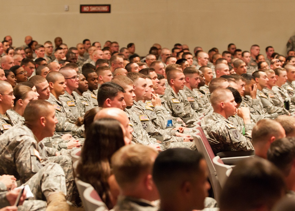 Sergeant major of the Army speaks to Fort Carson soldiers