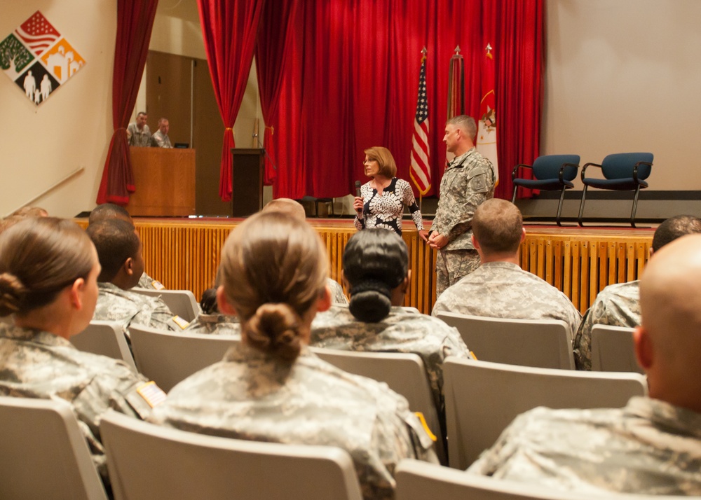 Sergeant major of the Army speaks to Fort Carson soldiers