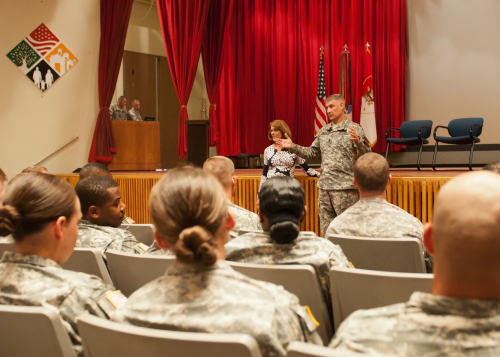 Sergeant major of the Army speaks to Fort Carson soldiers