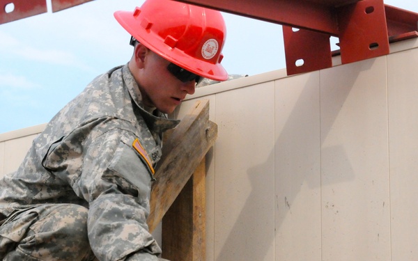136th Engineers construct schoolhouse for local children