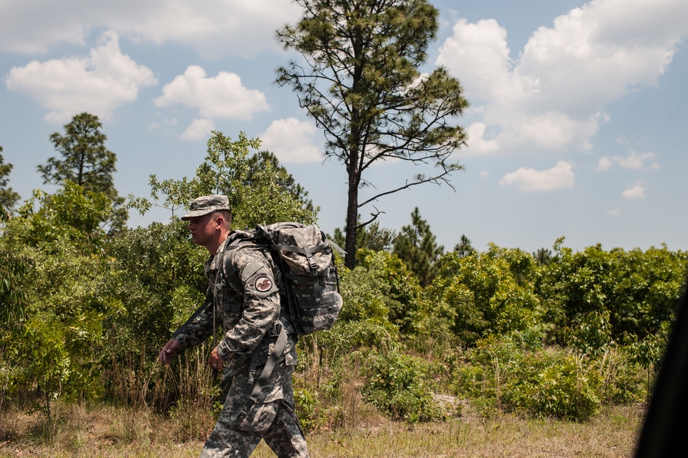 USARC soldiers ruck through the Fort Bragg Sand Hills