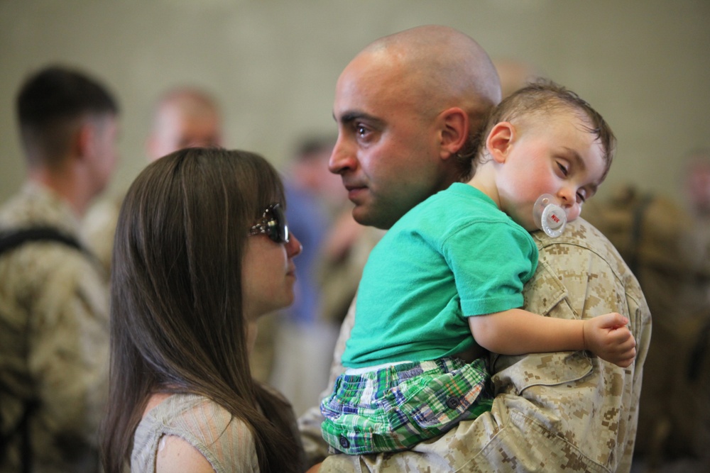 Family members bid farewell to Marines, sailors before deployment