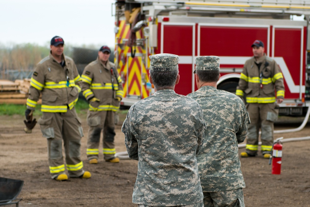 North Dakota National Guard fire training