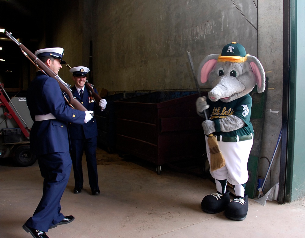 Coast Guard Day with the A's