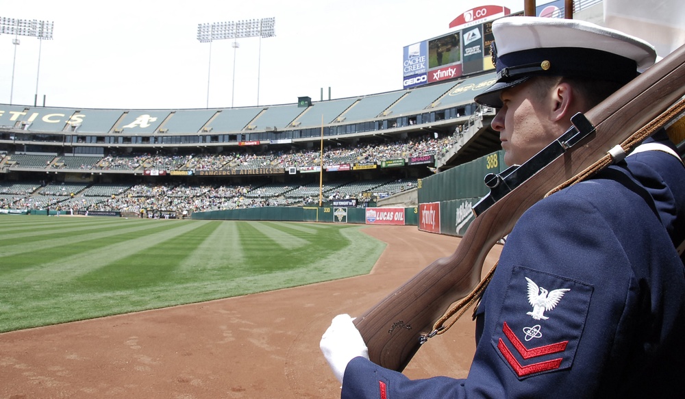 Coast Guard Day with the A's