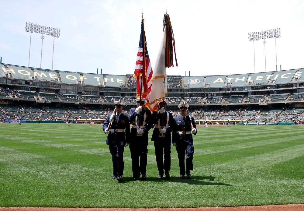 Coast Guard Day with the A's