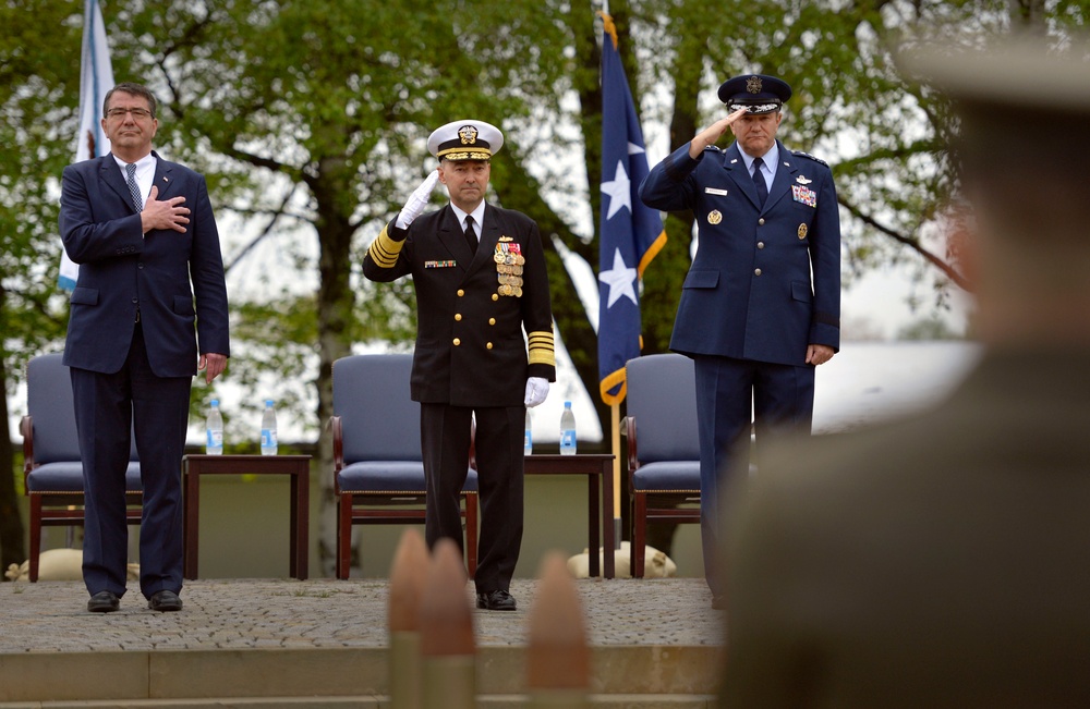 US European Command change of command ceremony