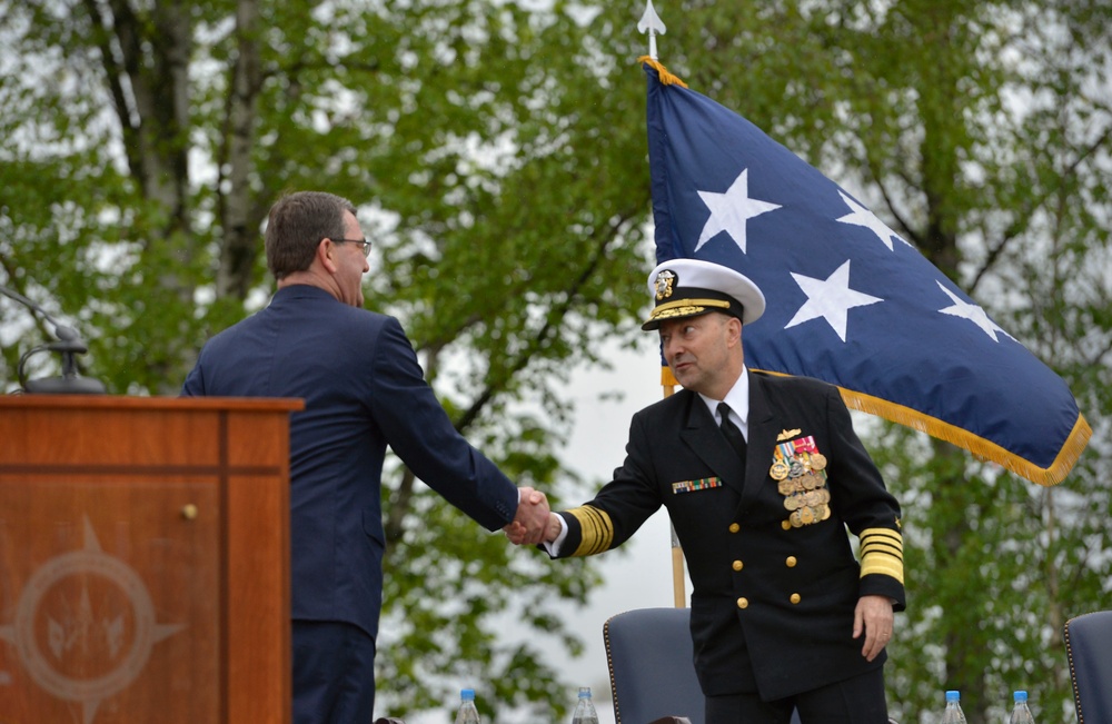 US European Command change of command ceremony