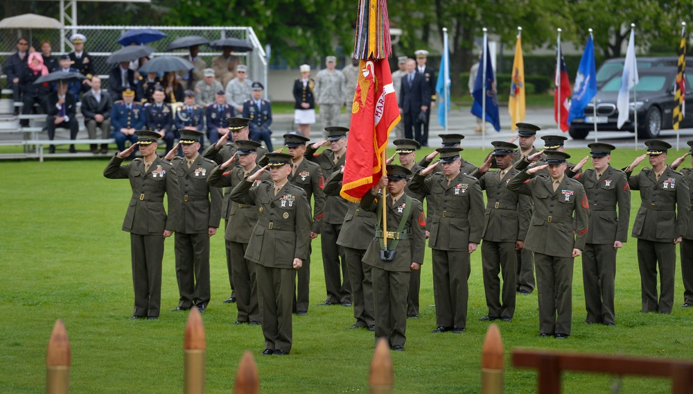 US European Command change of command ceremony