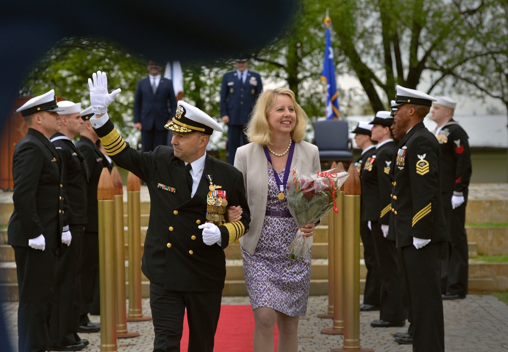 US European Command change of command ceremony