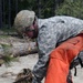 The 'Groundbreakers' clear heavy debris from the road in support of Ardent Sentry