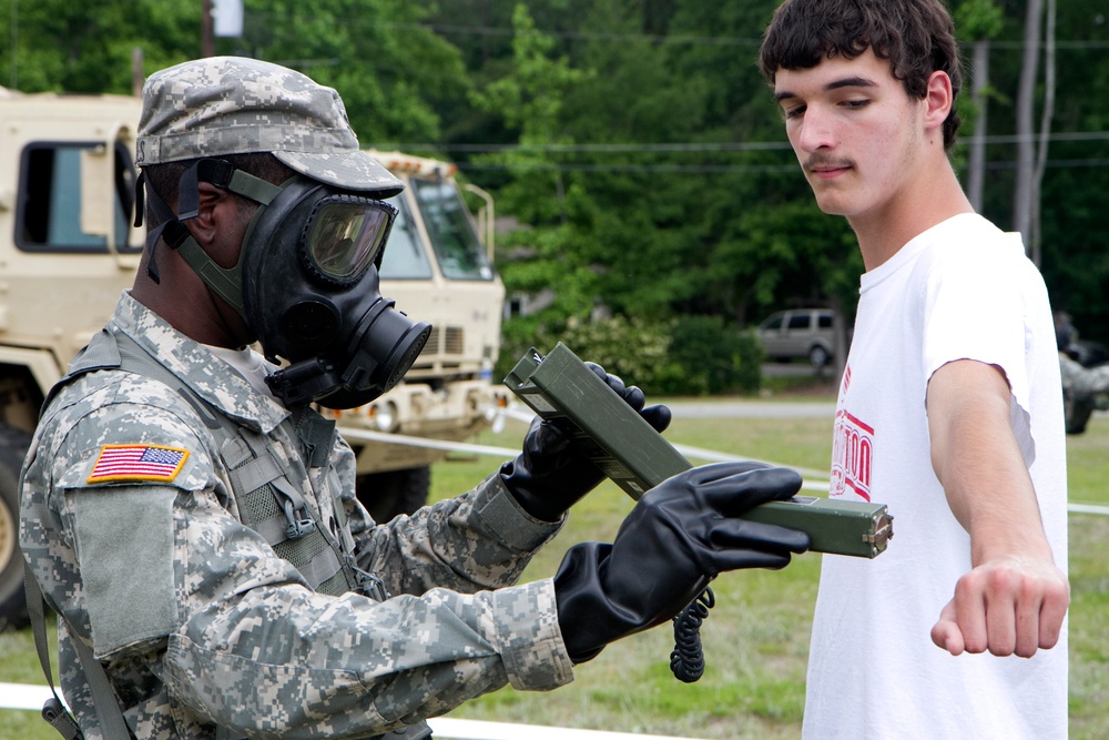 Chemical company conducts decontamination operations during Ardent Sentry