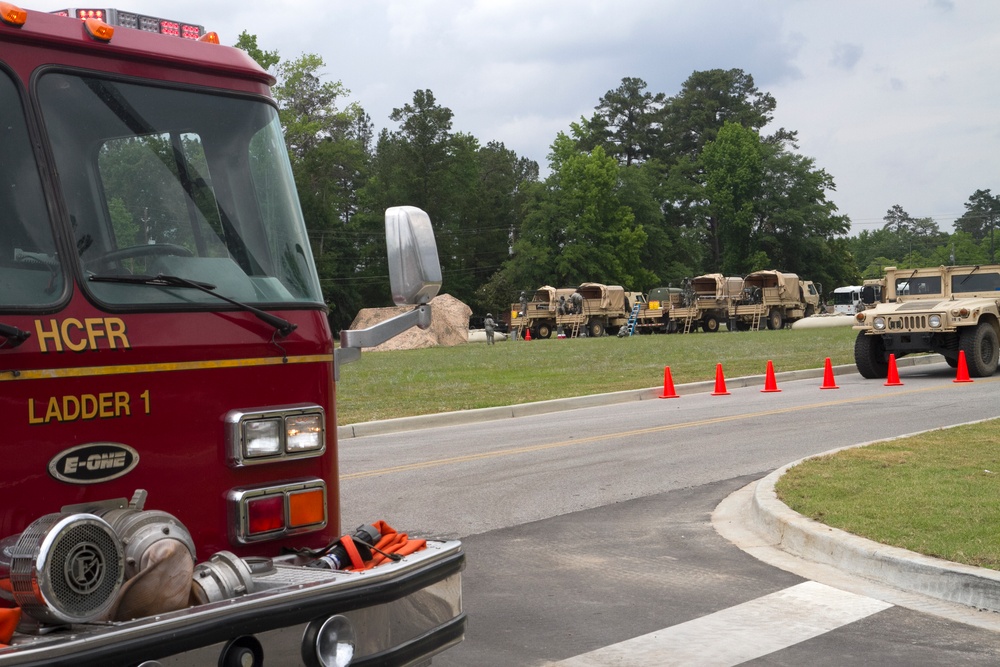 Chemical company conducts decontamination operations during Ardent Sentry