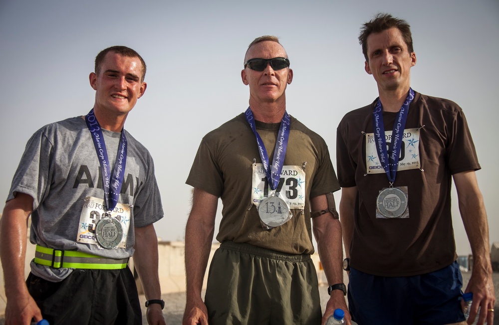 Marine Corps Historic Half Marathon, Camp Leatherneck, Afghanistan