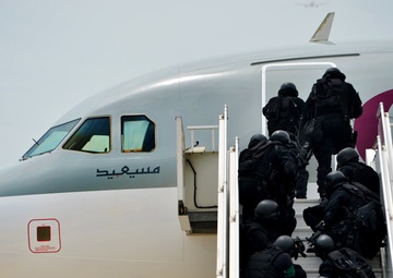 Simulated hijacking preps allied forces
