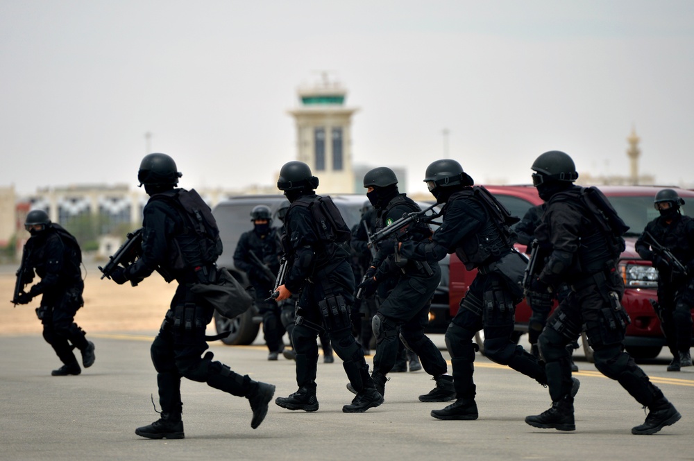 Simulated hijacking preps allied forces