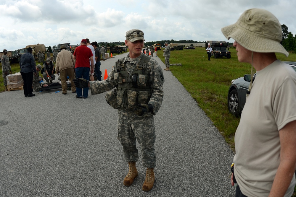 Ardent Sentry vehicle decontamination exercise