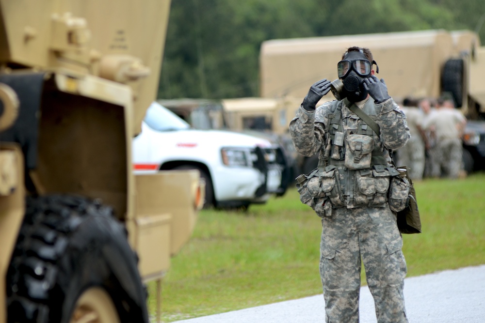 Ardent Sentry vehicle decontamination exercise