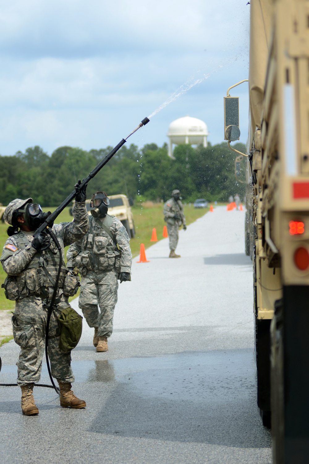 Ardent Sentry vehicle decontamination exercise