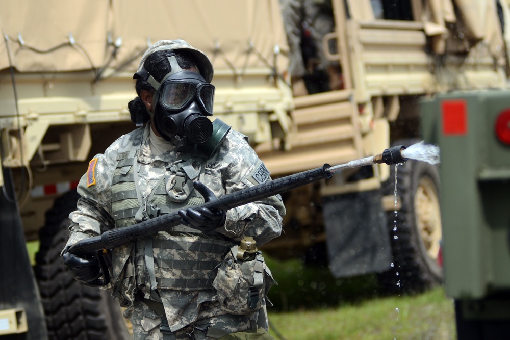 Ardent Sentry vehicle decontamination exercise