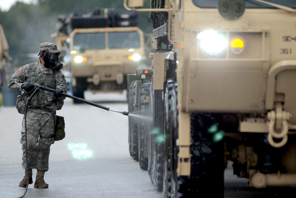 Ardent Sentry vehicle decontamination exercise