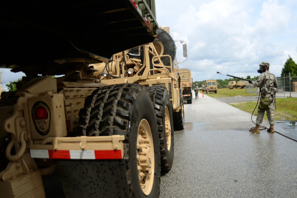 Ardent Sentry vehicle decontamination exercise