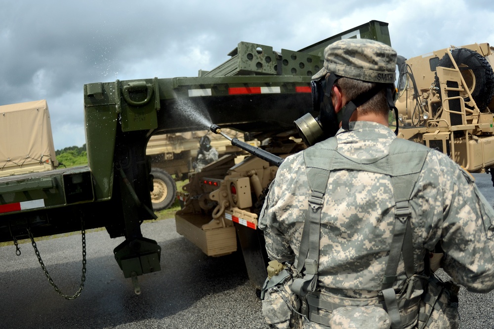 Ardent Sentry vehicle decontamination exercise