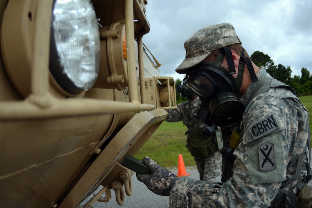 Ardent Sentry vehicle decontamination exercise