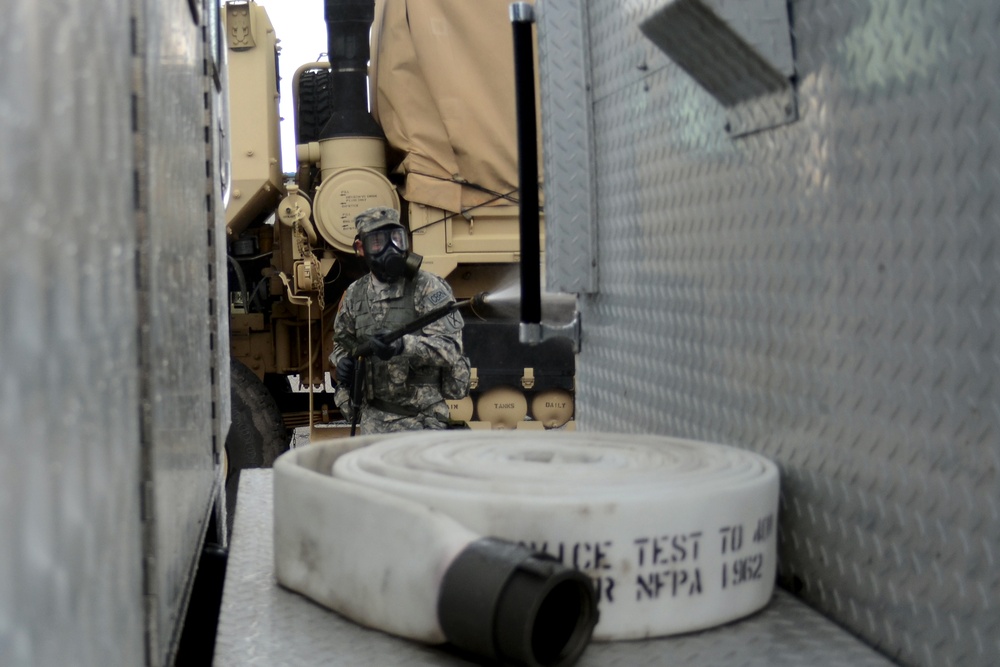 Ardent Sentry vehicle decontamination exercise