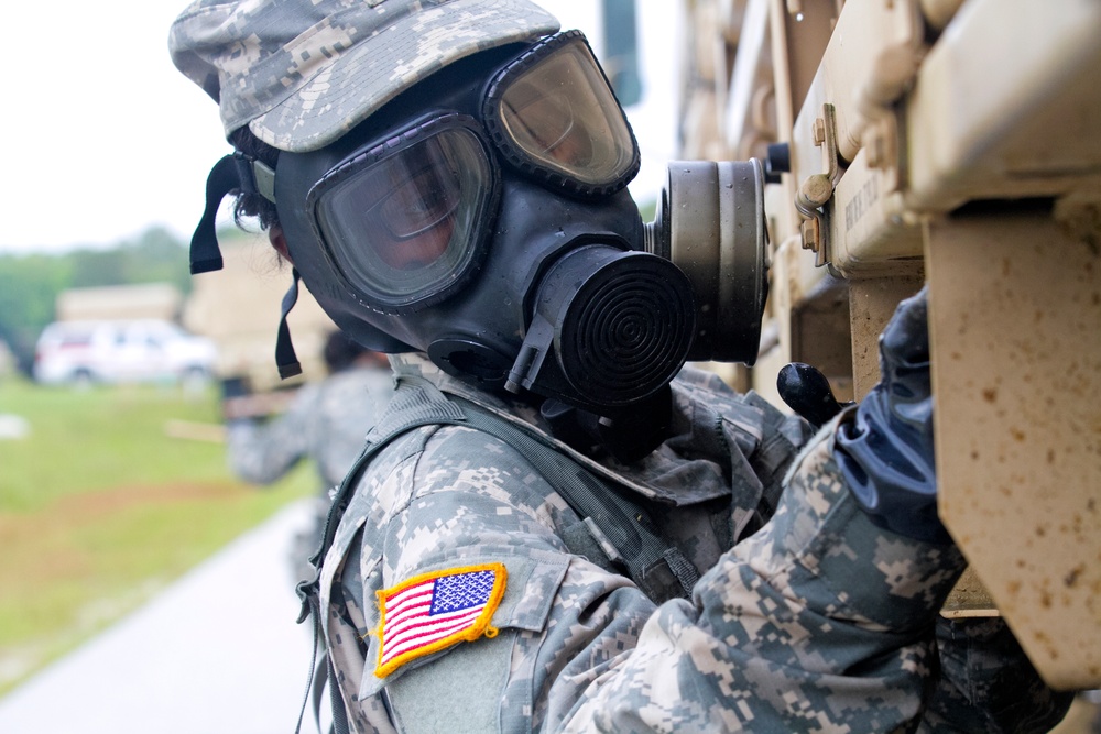 Vehicle decontamination exercise at Ardent Sentry