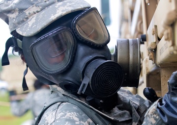 Vehicle decontamination exercise at Ardent Sentry