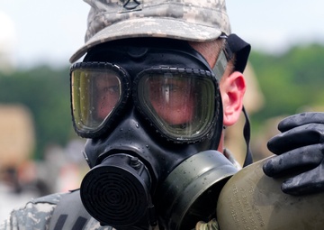 Vehicle decontamination exercise at Ardent Sentry