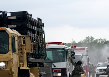 Vehicle decontamination exercise at Ardent Sentry