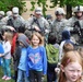 Students meet soldiers during field trip