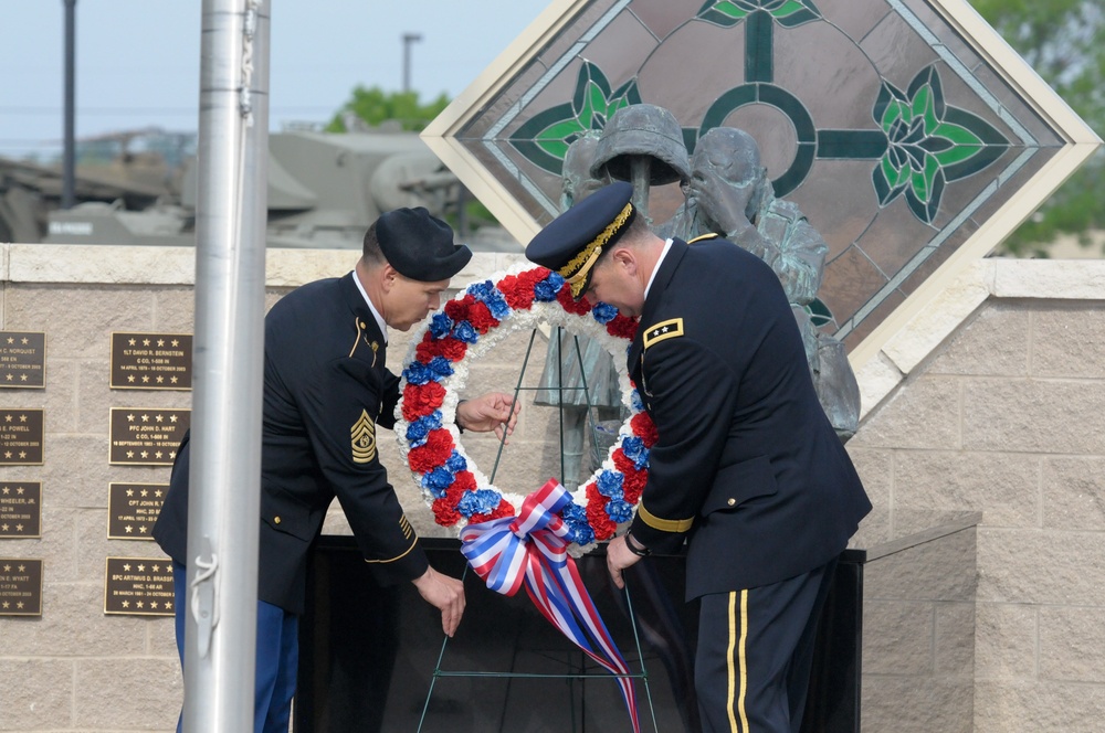 Division West pays tribute to nation's fallen heroes