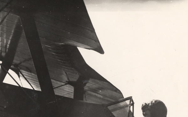 Famed aviator Charles Lindbergh pilots Douglas O2H-C