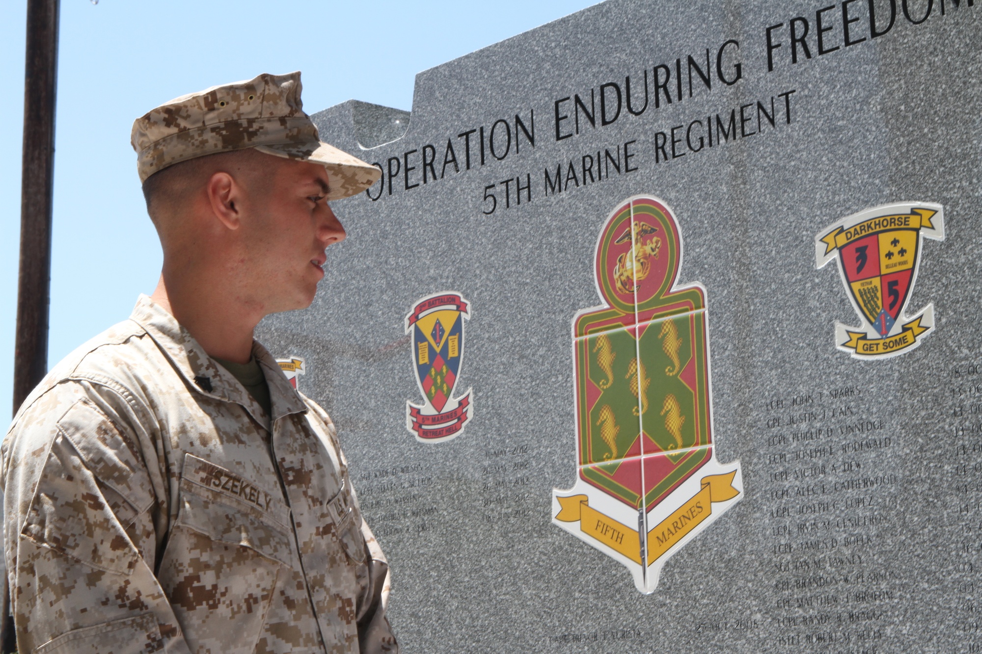 DVIDS - Images - Patriot Guard Riders, Marines escort 5th Marine memorial  to Camp San Mateo [Image 1 of 8]