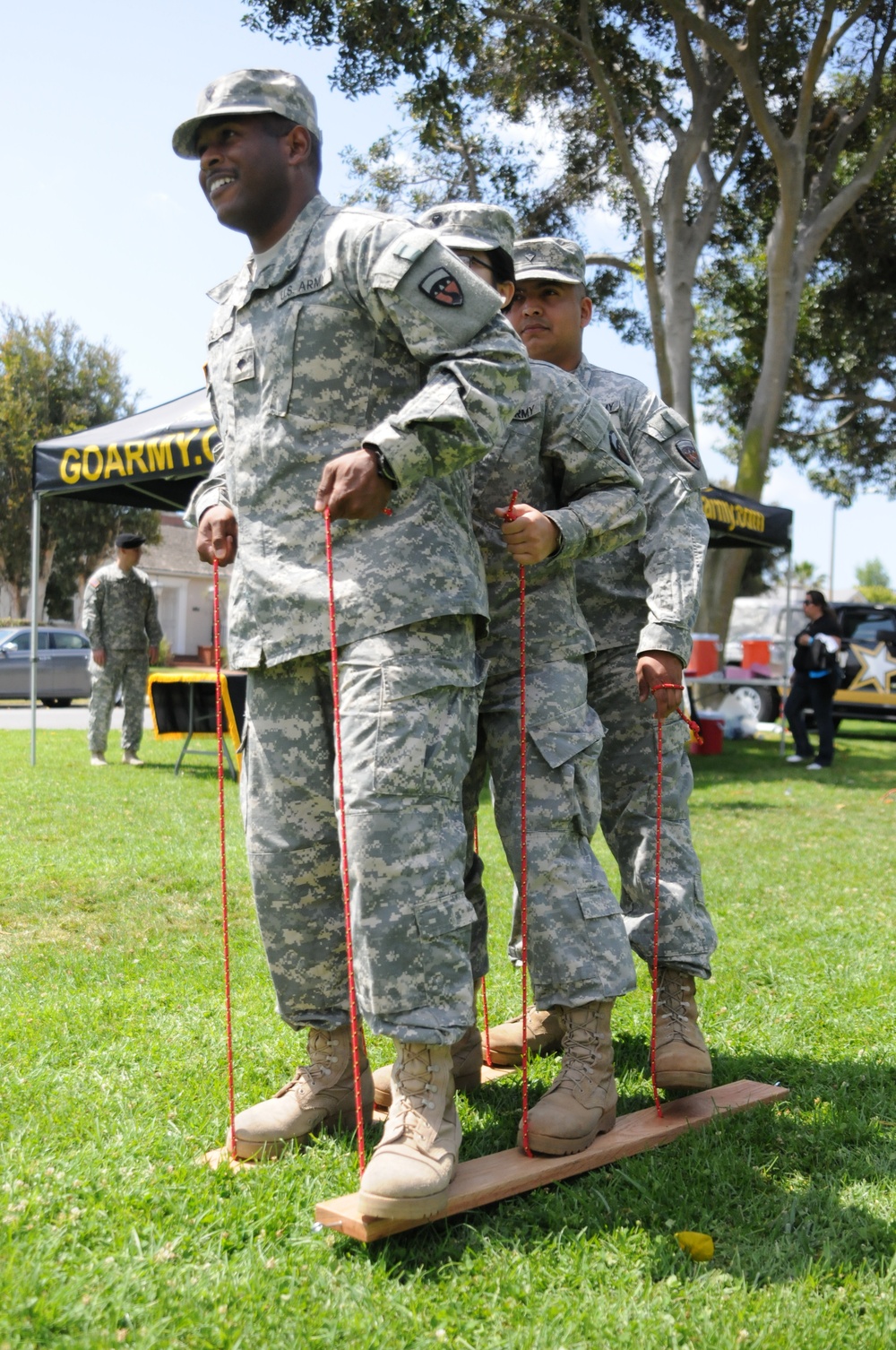Future Soldier Leaders guide recruits during Torrance Armed Forces Day celebrations, parade