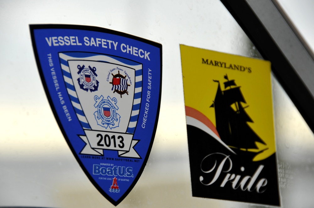 Vessel safety check sticker 2013