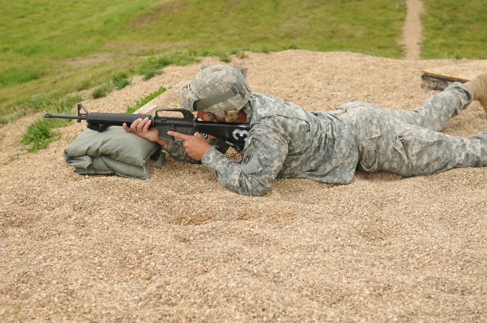 Citizen-soldiers training to fight