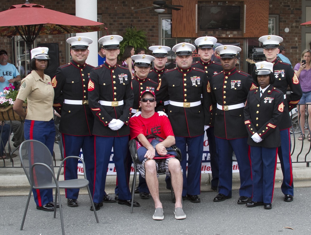Marines Surprise Raleigh Resident