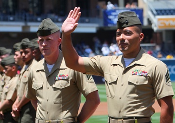 15th MEU recognized during Padres game