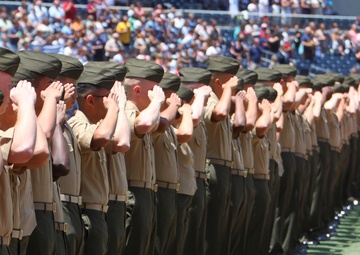 15th MEU recognized during Padres game