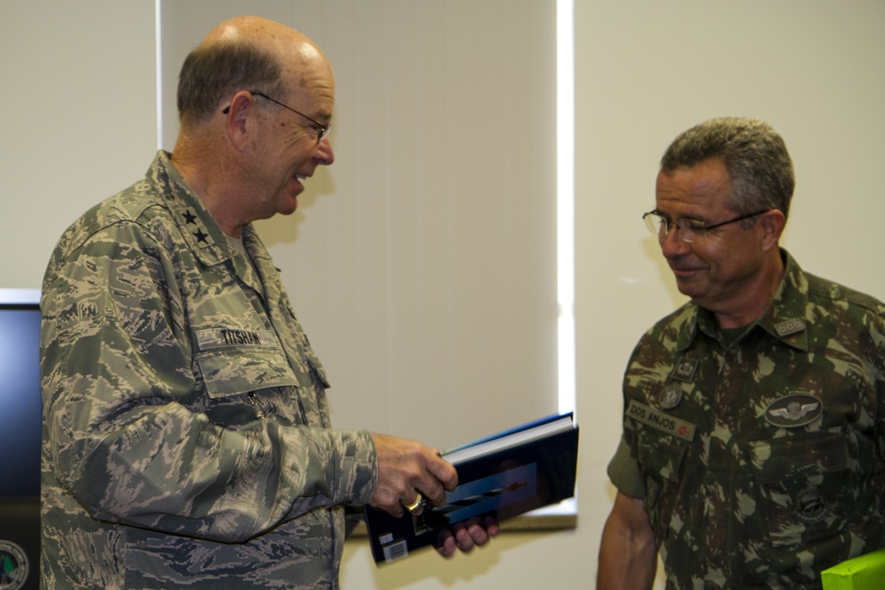 Florida's adjutant general welcomes Brazilian colonel