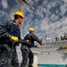 Sailors perform line handling