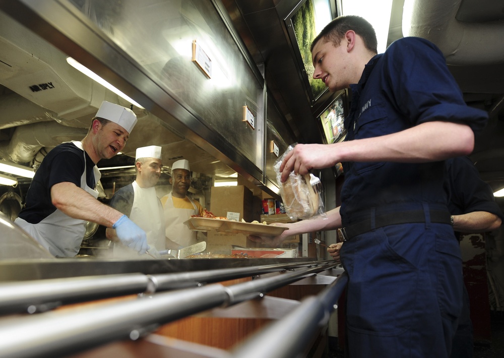 USS Nimitz galley