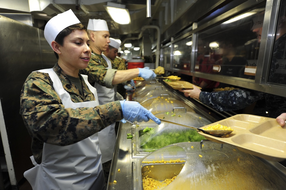 USS Nimitz galley