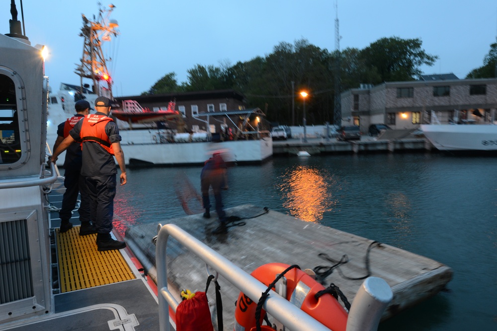 Coast Guard Station Woods Hole, Mass., conducts training