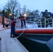 Coast Guard Station Woods Hole, Mass., gets underway for night operations