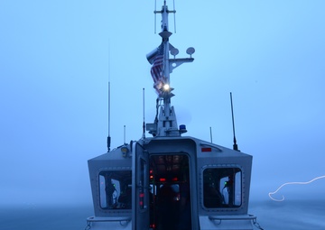Coast Guard Station Woods Hole, Mass., conducts night operations